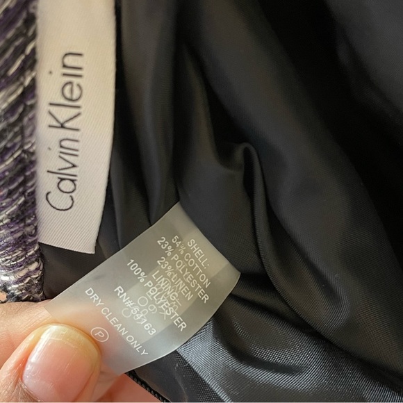 Calvin Klein 2P Tweed Skirt white/purple/grey/black - Picture 6 of 6